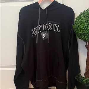 Nike Black 'Just Do It.' Crewneck Hoodie